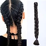 41'(104cm) Extensiones de Pelo Sintético para Trenzas Africanas Cabello No Destiñe y Se Ve Natural...