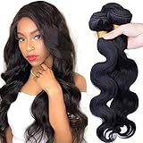 25cm Extensiones de Cortina de Pelo Natural Rizado Body Wave (300g)